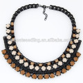 2015 Trendy trenzé collier femme grande collier